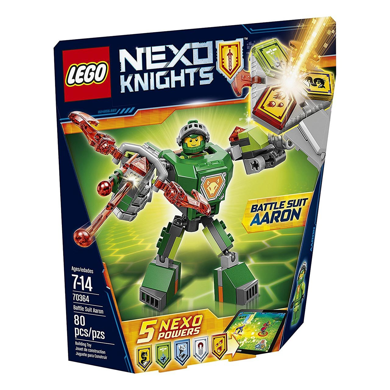 لگو سری Nexo Knights مدل Battle Suit Aaron 70364