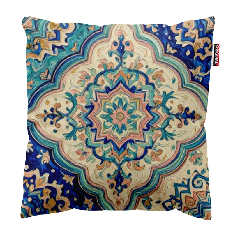 کوسن پاد آفرین مدل طرح سنتی اسلیمی سایز 30*30 سانتی متر