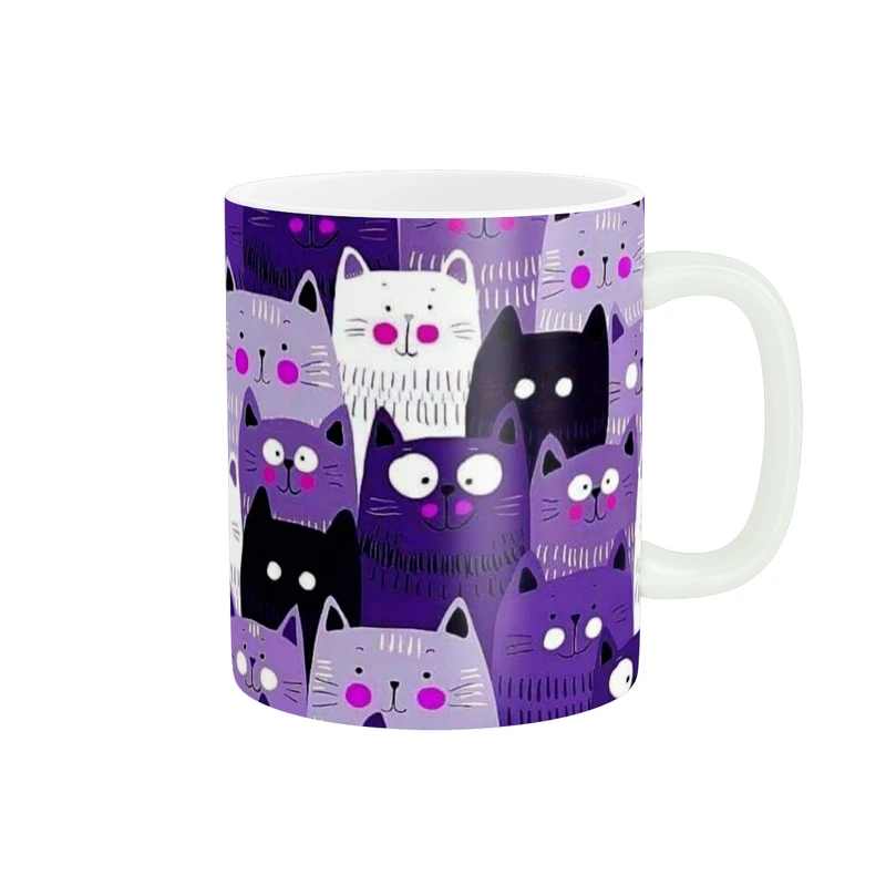 ماگ پاد آفرین طرح گربه های فانتزی کد 1268