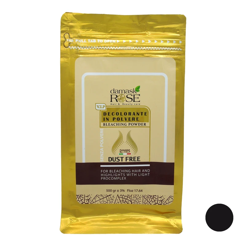 پودر دکلره داماسک رز مدل 4 وزن 500 گرم رنگ مشکی