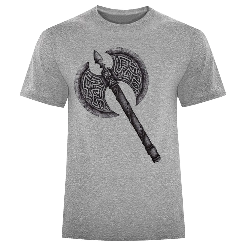 تیشرت آستین کوتاه مردانه طرح تبر کد W479