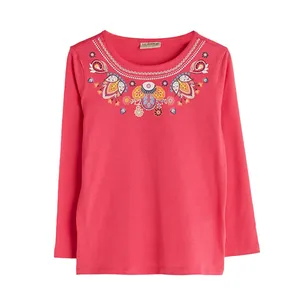 تی شرت آستین بلند دخترانه ال سی وایکیکی مدل 76