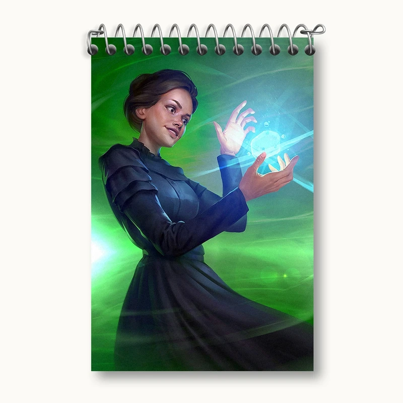 دفتر یادداشت 50 برگ خندالو مدل ماری کوری کد F161