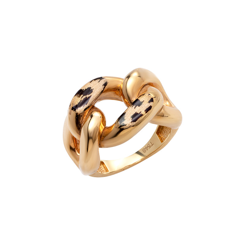 انگشتر طلا 18 عیار زنانه کیمیا زر مدل الکتروفرم 991001 سایز 60