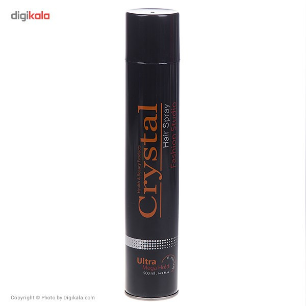 اسپری نگهدارنده حالت‌ مو کریستال سری Fashion Studio حجم 500 میلی لیتر