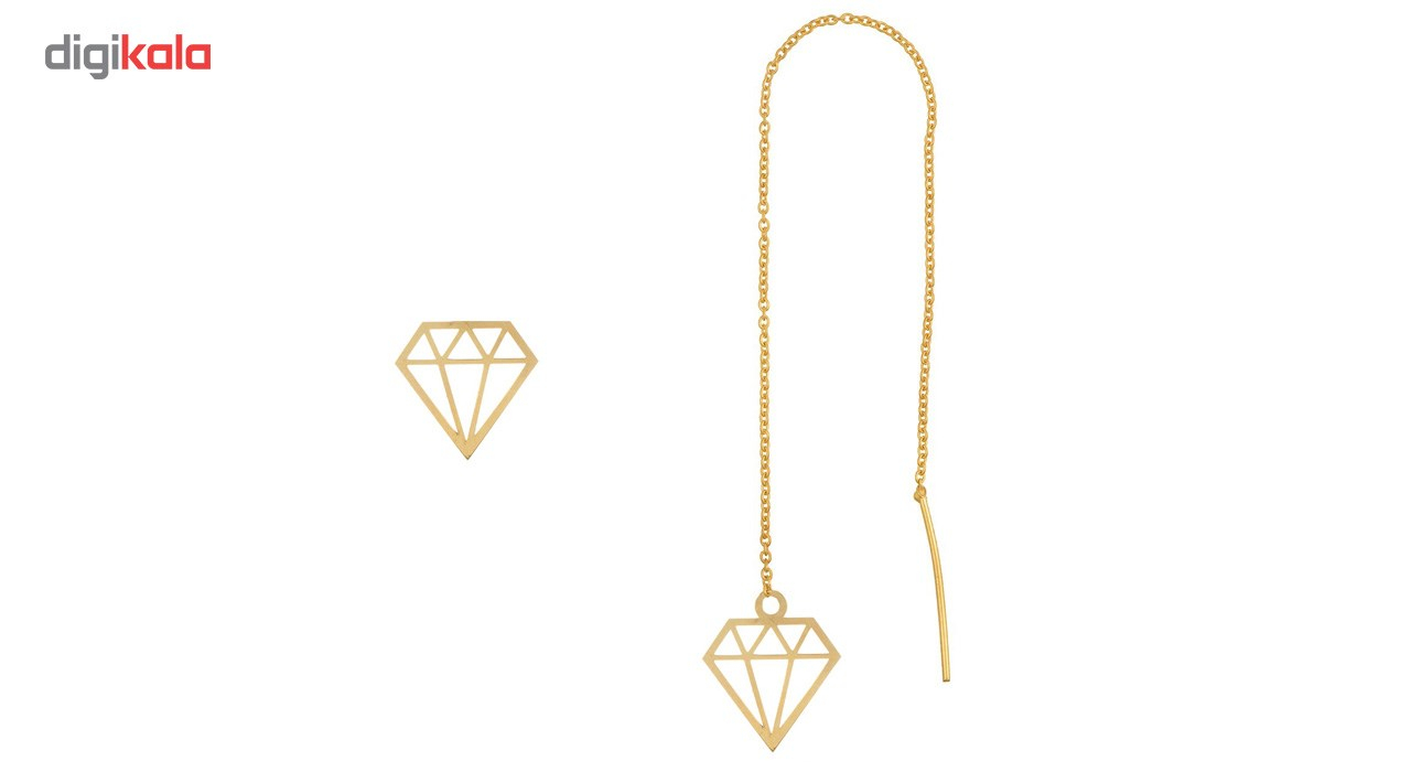 گوشواره طلا 18 عیار شانا مدل E-SG33
