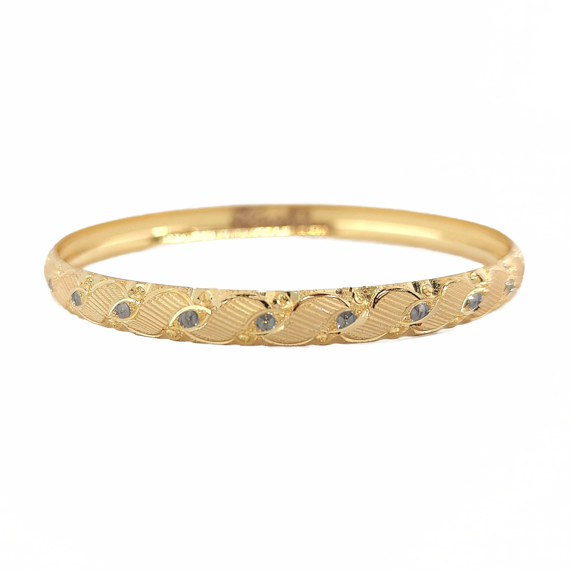 النگو طلا 18 عیار زنانه طلا و جواهر سازی افرا مدل تراش 474