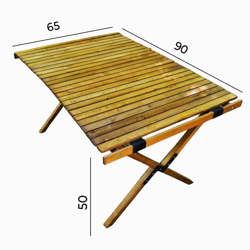عکس شماره 2 : میز سفری تاشو مدل طبیعت چوبی سایز صفحه 90 × 65 سانتی متر