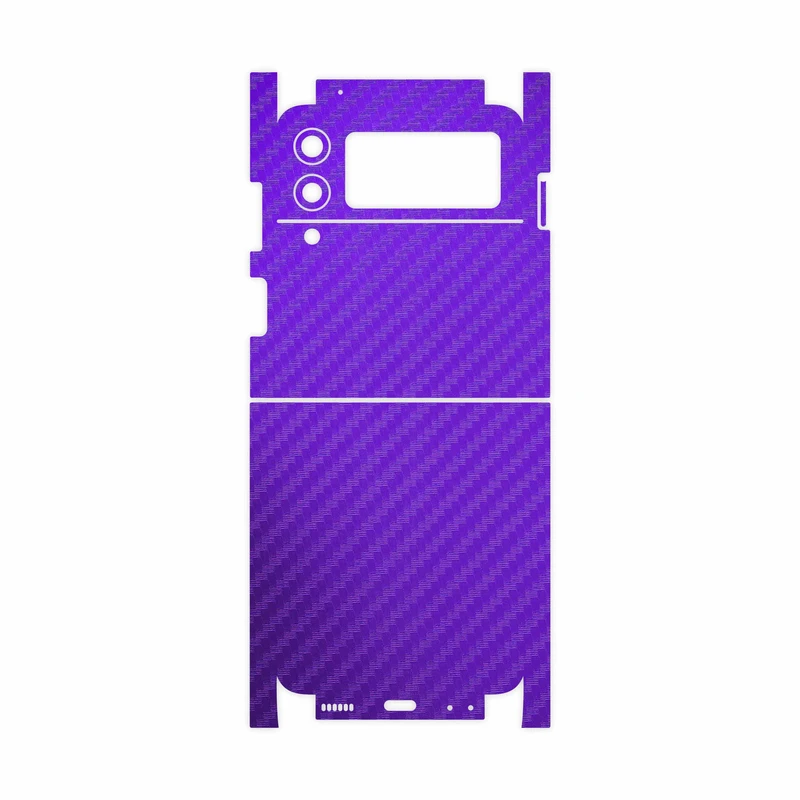 برچسب پوششی ماهوت مدل Purple-Fiber-FullSkin مناسب برای گوشی موبایل سامسونگ Galaxy Z Flip3 5G