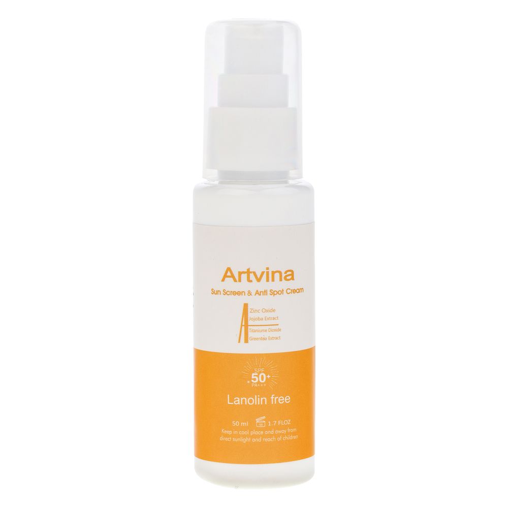 کرم ضد آفتاب رنگی آرت وینا SPF 50 مدل Highly Effective ‌محافظ UVA ،UVB و PA+++، ضد حساسیت، ضد چروک و ضد پیری، مناسب انواع پوست‌ حجم 50 میلی‌لیتر