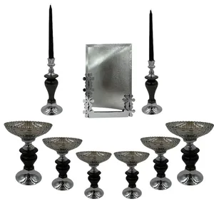 مجموعه ظروف هفت سین 9 پارچه مدل چوبین