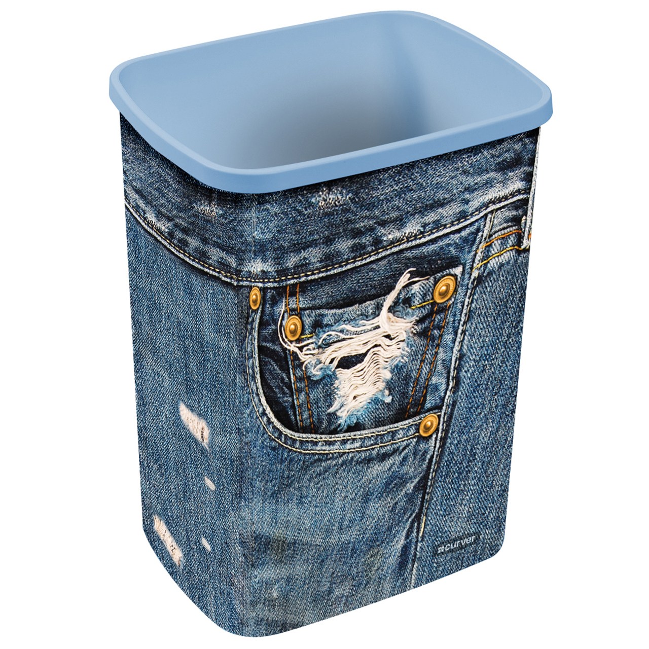 سطل زباله بدون در کرور مدل  Flip Bin Jeans حجم 25لیتری
