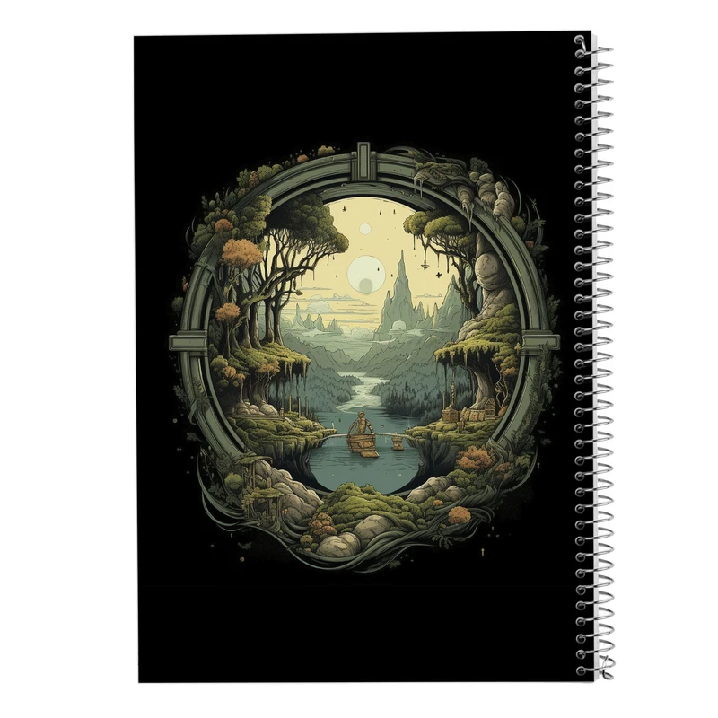 دفتر مشق 50 برگ مدوپد مدل  ارباب حلقه ها The Lord of the Rings کد DF3031