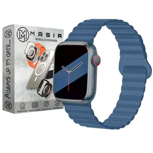  Masir Silicone Loop Magnetic Strap suitable for Apple Watch Series 9 45mm