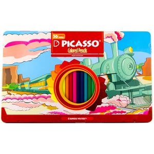 نقد و بررسی مداد رنگی 36 رنگ پیکاسو مدل Superb Writer طرح لوکوموتیو توسط خریداران