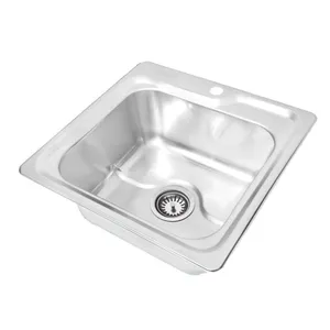 سینک ظرفشویی استیل توکار یک لگنه نگین الماس مدل SA53