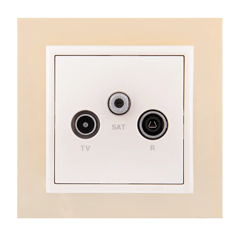 پریز آنتن ایفاپل مدل LOGUS90 METALLO کد 90910TOP/21543/90775
