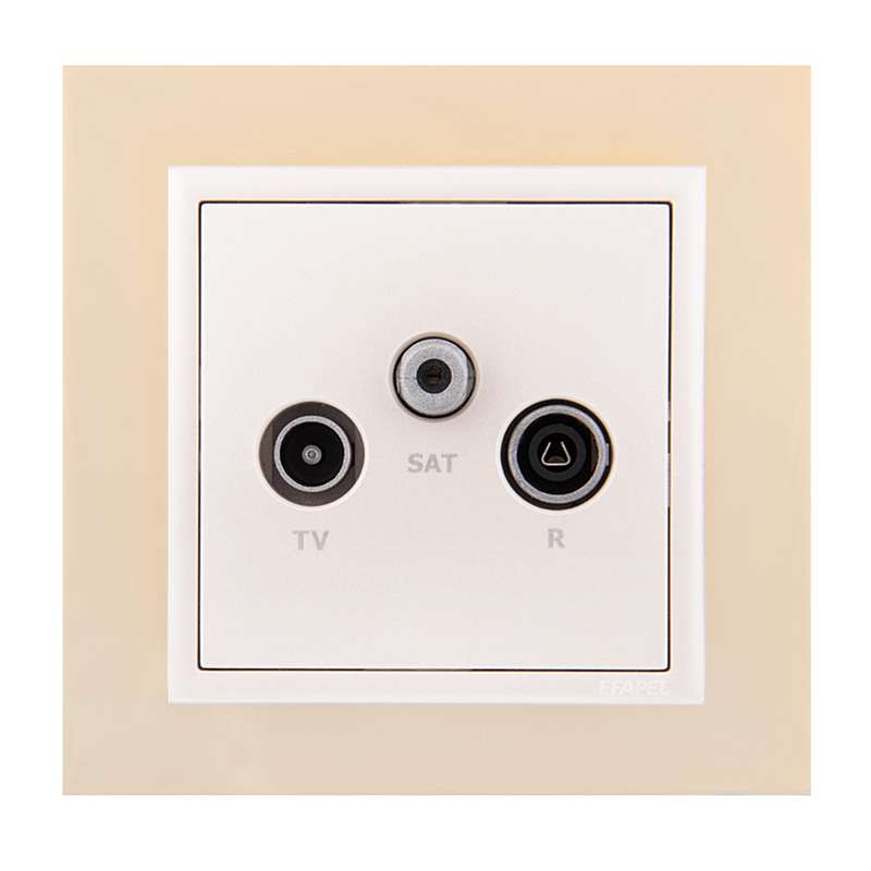 پریز آنتن ایفاپل مدل LOGUS90 METALLO کد 90910TOP/21543/90775
