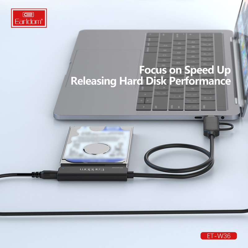 مبدل USB / USB-C به SATA ارلدام مدل W36
