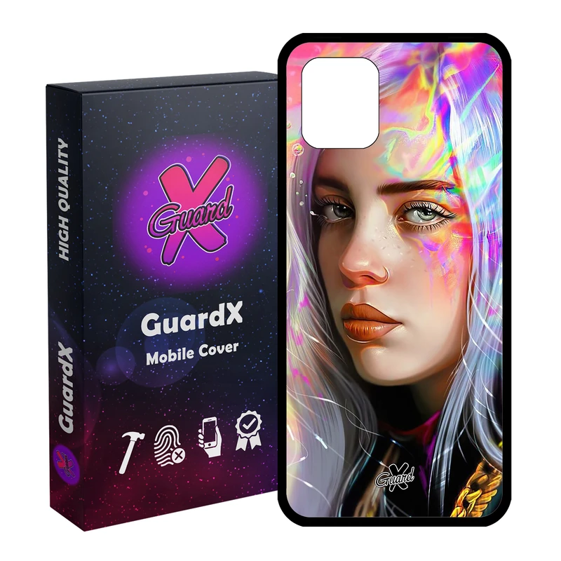 کاور گارد ایکس طرح Billie Eilish مدل Glass10141 مناسب برای گوشی موبایل سامسونگ Galaxy Note 10 Lite