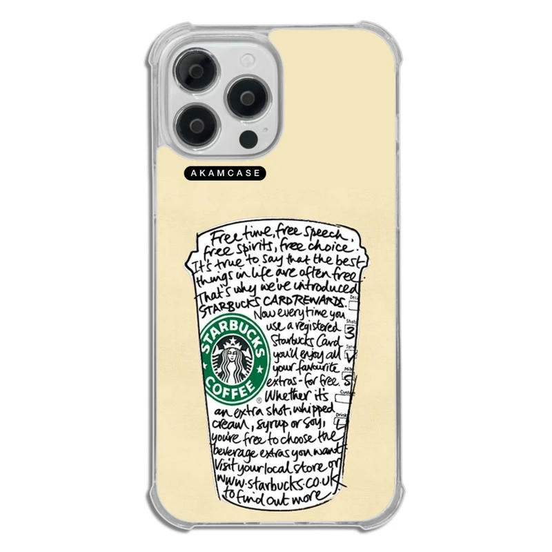 کاور آکام مدل AMCWTA13PROMAX-STARBUCKS14 مناسب برای گوشی موبایل اپل iPhone 13 Pro Max  