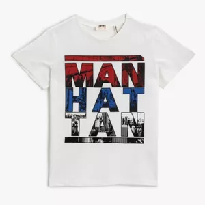 تی شرت آستین کوتاه پسرانه کوتون مدل Manhattan