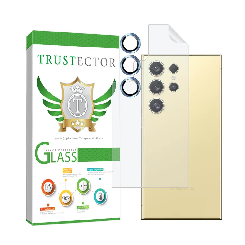 محافظ پشت گوشی تراستکتور مدل MTBRINGT مناسب برای گوشی موبایل سامسونگ Galaxy S22 Ultra به همراه محافظ لنز