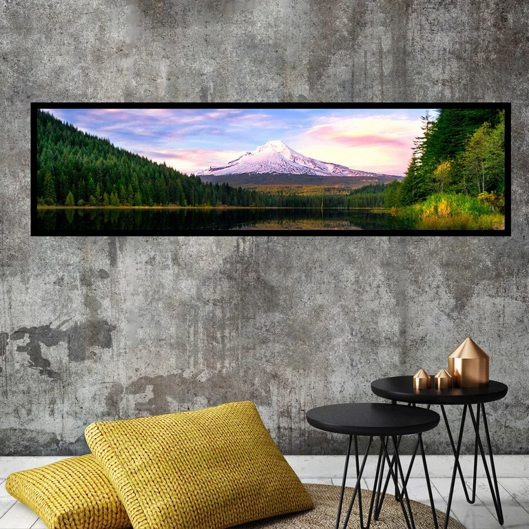 تابلو بکلیت طرح منظره جنگل و کوه مدل B-7762