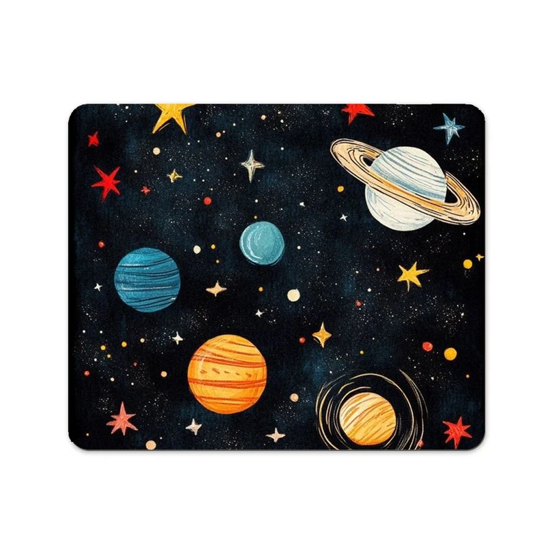 ماوس پد پاد آفرین مدل کهکشان زیبا کد 705 سایز 24*19 سانتی متر