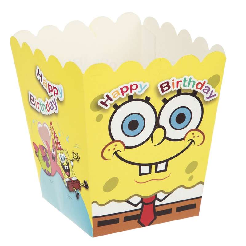 ظرف پاپ کورن مدل Sponge Bob بسته 10 عددی ظرف پاپ کورن مدل Sponge Bob بسته 10 عددی