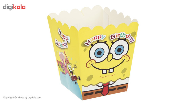 ظرف پاپ کورن مدل Sponge Bob بسته 10 عددی