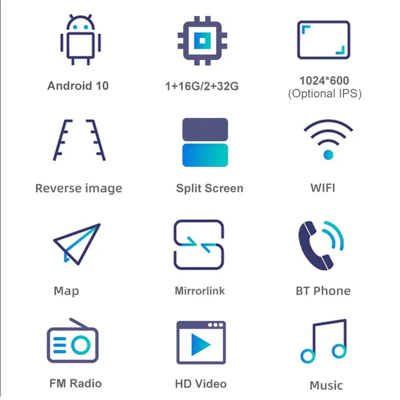 مانیتور خودرو مدل Jmance 1080 اندروید 7 اینچ