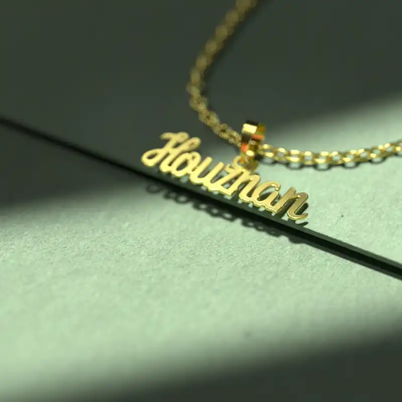 گردنبند طلا 18 عیار زنانه مدوپد مدل houzhan