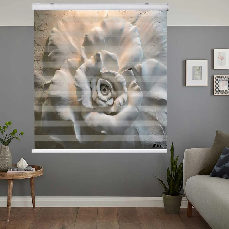 پرده زبرا زیو کد 3D1336 سایز 150x150 سانتی متر