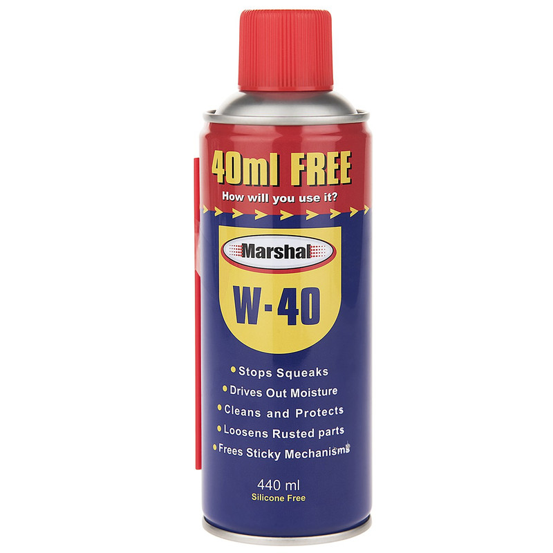 اسپری روان کننده و زنگ بر مارشال مدل w-40 حجم 440 میلی لیتر