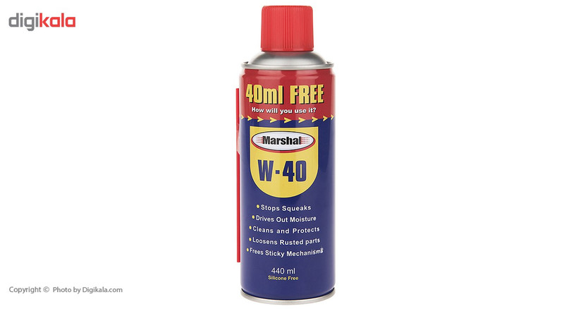 اسپری روان کننده و زنگ بر مارشال مدل w-40 حجم 440 میلی لیتر