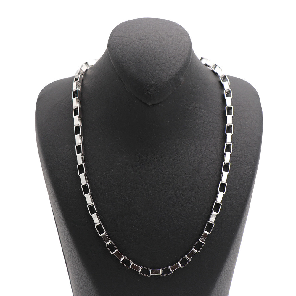 زنجیر مردانه مدل مکعبی کد 15137