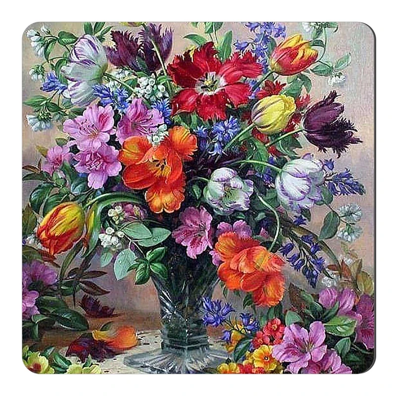  مگنت طرح نقاشی گل و گلدان کد wmg2109