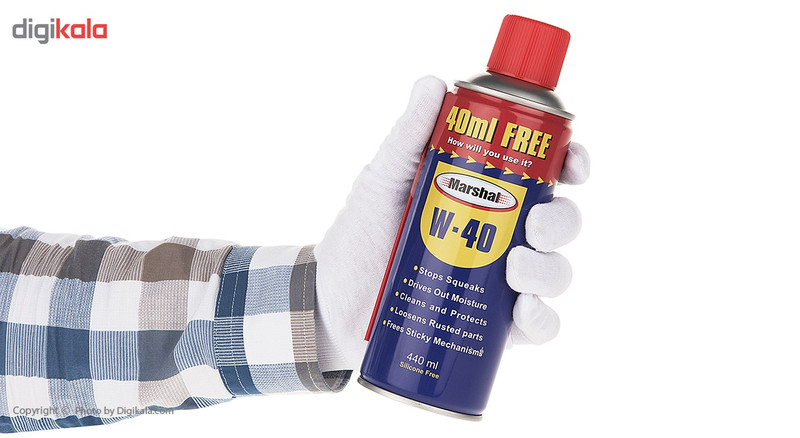 اسپری روان کننده و زنگ بر مارشال مدل w-40 حجم 440 میلی لیتر