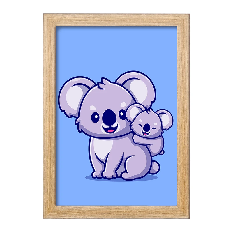 تابلو خندالو مدل حیوانات بامزه کوآلا کد 29632