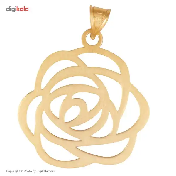 آویز گردنبند طلا 18 عیار رزا مدل N007