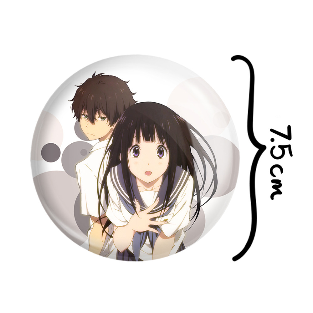 آینه جیبی خندالو مدل چیتاندا و اورکی انیمه هیوکا Hyouka  کد 17103