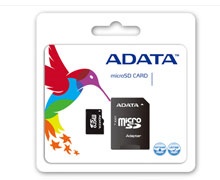 کارت حافظه ای دیتا کلاس 4 با آداپتور تبدیل - 8GB