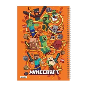 دفتر نقاشی 50 برگ آلبالو طرح ماینکرافت کد2091