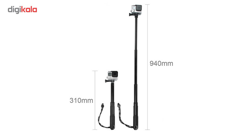 مونوپاد پلوز سایز یک متری همراه با پیچ مناسب برای دوربین Gopro