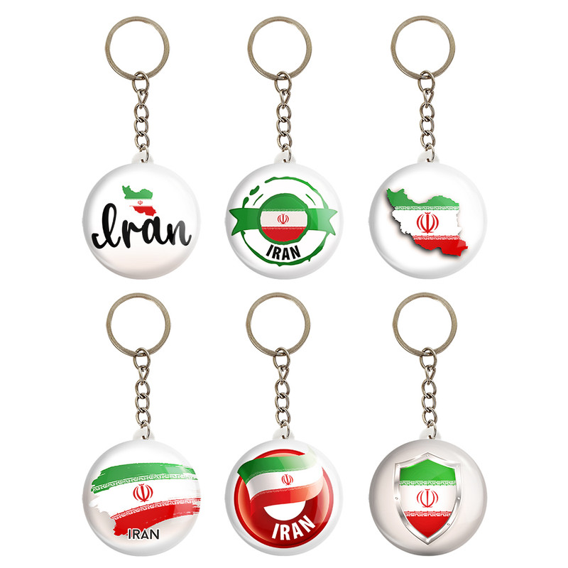 جاکلیدی خندالو مدل پرچم ایران کد 1210A مجموعه 6 عددی