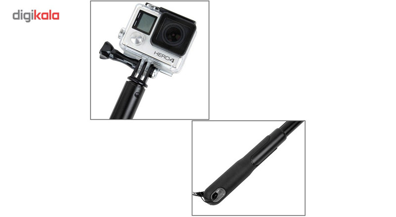 مونوپاد پلوز سایز یک متری همراه با پیچ مناسب برای دوربین Gopro