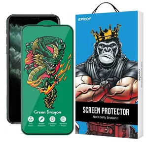 Epicoy Green Dragon ExplosionProof Glass Screen Protector For Apple iPhone 11 Pro Max/ Xs Max