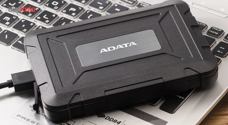 عکس شماره 5 : قاب اکسترنال ای دیتا مدل ed600 مناسب برای هارد دیسک و حافظه اس اس دی 2.5 اینچی