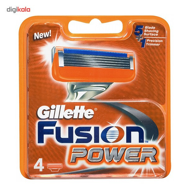 تیغ یدک ژیلت مدل Fusion Power بسته 4 عددی